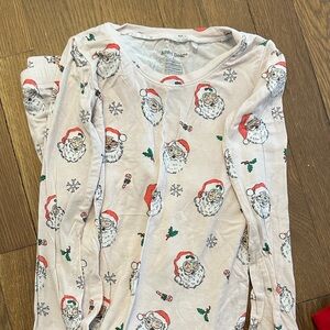 Kids Santa Print Pajamas